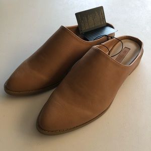 F21 Nude Mule Slides